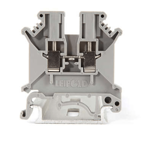 Визуальный вид Клеммная колодка винтовая серая Leipole JUK3N - дополнительное фото