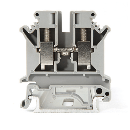 Визуальный вид Клеммная колодка винтовая серая Leipole JUK6N - дополнительное фото