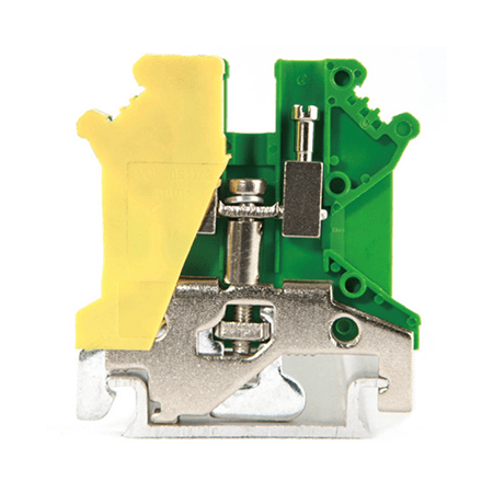 Визуальный вид Клемма винтовая заземляющая КВИ Leipole JUSLKG5 желто зеленая - дополнительное фото