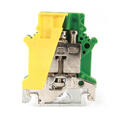 Визуальный вид Клемма винтовая заземляющая КВИ Leipole JUSLKG16 желто зеленая - дополнительное фото