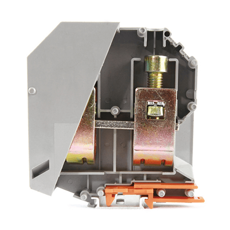 Визуальный вид Клеммная колодка винтовая серая Leipole JUKH150 - дополнительное фото