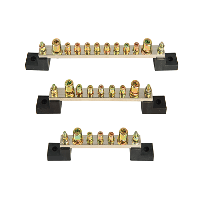 Визуальный вид Шина заземления Leipole C5x15-10 шпилек - дополнительное фото