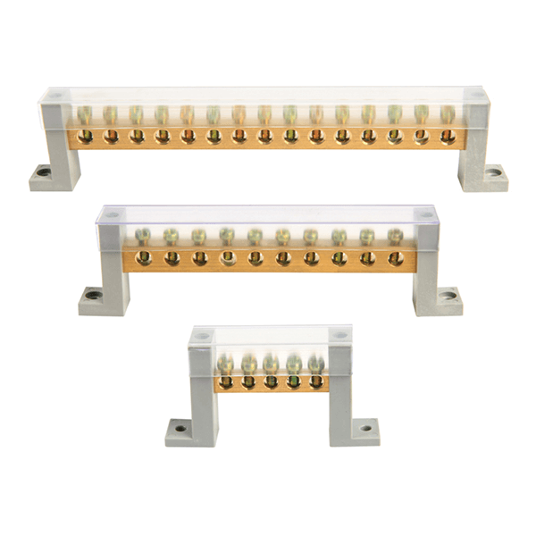 Визуальный вид Шина заземления Leipole E8x12-15 шпилек - дополнительное фото