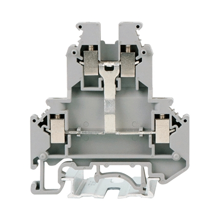 Визуальный вид Клемма винтовая КВИ заземляющая серая Leipole JUKK5-PV - дополнительное фото