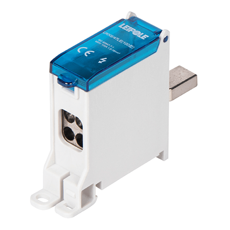 Визуальный вид Распределительный блок на DIN-рейку Leipole UKK6/47LE/4x10 один вход/четыре выхода - дополнительное фото