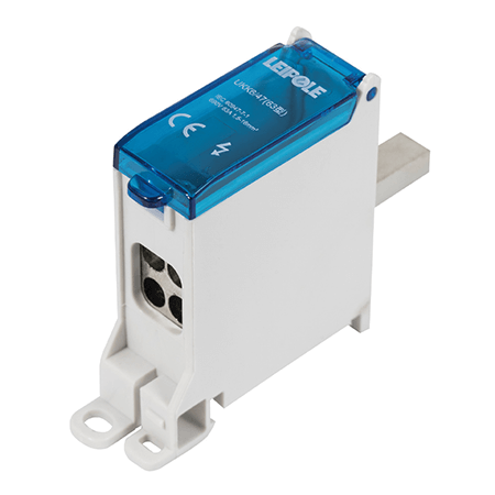 Визуальный вид Распределительный блок на DIN-рейку Leipole UKK6/47/4x10 один вход/три выхода - дополнительное фото