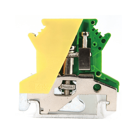 Визуальный вид Клемма винтовая заземляющая КВИ Leipole JUSLKG2.5 желто зеленая - дополнительное фото