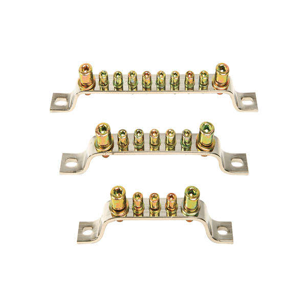 Визуальный вид Шина заземления Leipole B3x17-7 шпилек - дополнительное фото