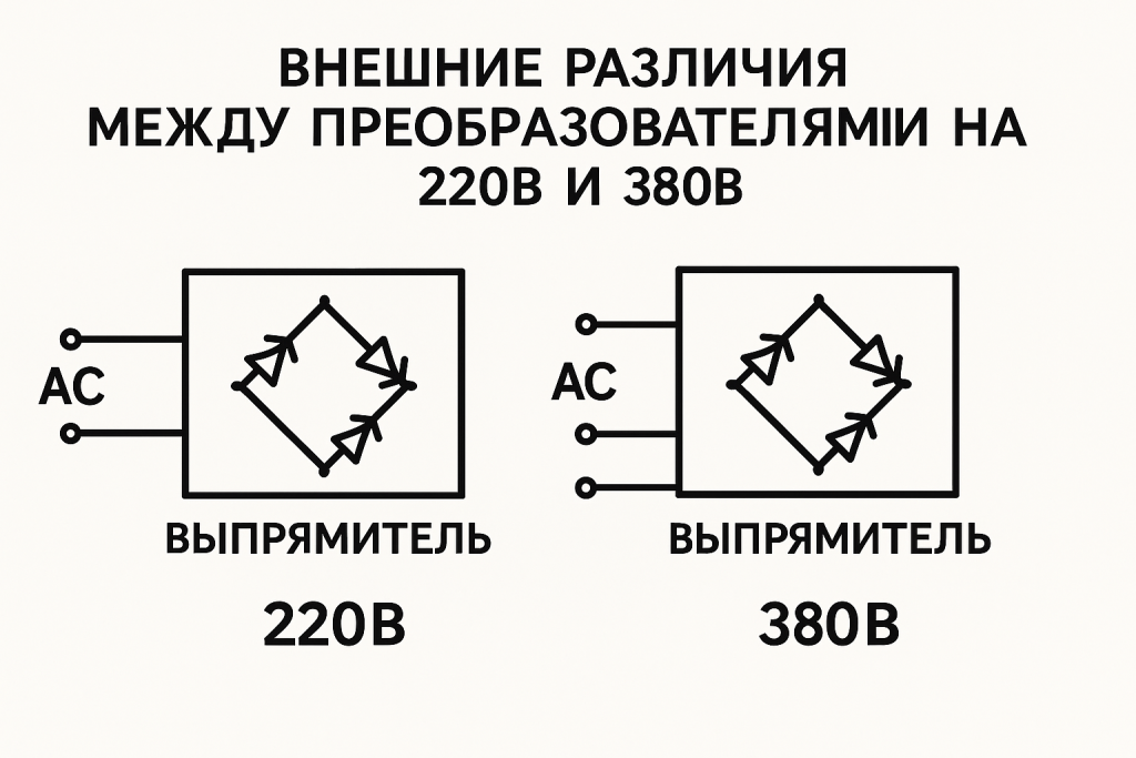 Картинка различия работы частотного преобразователя Картинка различия работы частотного преобразователя